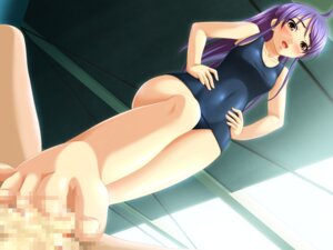 Rating: Explicit Score: 0 Tags: blush censored feet female footjob game_cg mosaic_censoring rule34 swimsuit User: bunchy7s