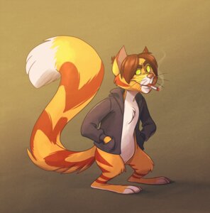 Rating: Safe Score: 0 Tags: anthro barefoot biped brown_hair cigarette domestic_cat e621 feet felid feline felis hair male mammal pink_nose redvelvetbat smoke smoking solo tail User: bunchy7s