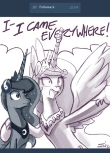 Rating: Safe Score: 0 Tags: 2012 crown dialogue duo e621 electronics english_text equid equine feathered_wings feathers female feral friendship_is_magic hasbro headgear headphones headset horn john_joseco lol_comments mammal my_little_pony mythological_creature mythological_equine mythology princess princess_celestia_(mlp) princess_luna_(mlp) royalty sibling_(lore) sister_(lore) sisters_(lore) text tumblr winged_unicorn wings User: bunchy7s