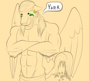 Rating: Safe Score: 0 Tags: 2012 abs anthro biceps canid canine e621 feathered_wings feathers felid green_eyes hair hi_res letterbox lionsilverwolf long_hair looking_at_viewer male mammal manly muscular muscular_anthro muscular_male pecs pirate simple_background smile solo tail wings User: bunchy7s