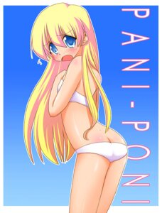 Rating: Questionable Score: 0 Tags: ass ass_crack back bikini blonde_hair blue_eyes blush butt_crack female hirorin long_hair matatabi_(2ccp) pani_poni_dash! rebecca_miyamoto rule34 solo swimsuit User: bunchy7s