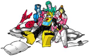 Rating: Explicit Score: 0 Tags: 1boy 5girls arcee arcee_(g1) autobot blue_eyes bumblebee_(transformers) cheating chromia cybertronian elita-1 elita-one female firestar harem male male_focus moonracer multicolored_body multiple_females multiple_girls pillow raevir robot robot_boy robot_girl rule34 straight transformers transformers_g1 white_background User: bunchy7s