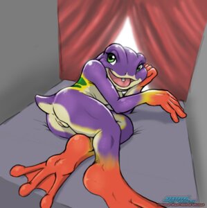 Rating: Explicit Score: 0 Tags: 2010 amphibian anthro anus bed belly biped curtains dark_nek0gami e621 everquest feet female frog froglok furniture genitals green_eyes green_markings lying markings membrane_(anatomy) multicolored_body nude on_side open_mouth orange_markings piercing poison_dart_frog purple_body purple_skin raised_tail scut_tail short_tail solo tail tail_anus toes tongue tongue_piercing vulva webbed_feet white_belly yellow_markings User: bunchy7s