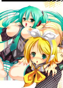 Rating: Explicit Score: 0 Tags: 2girls aqua_eyes aqua_hair ass blonde_hair blush breasts cameltoe female fingering flat_chest hair_ribbon hatsune_miku headphones headset kagamine_rin karochii_(mochiya) large_breasts long_hair multiple_females multiple_girls necktie nipples open_mouth panties pussy ribbon rule34 short_hair skirt spread_legs striped striped_panties thighhighs tied_hair twintails underwear very_long_hair vocaloid yuri User: bunchy7s