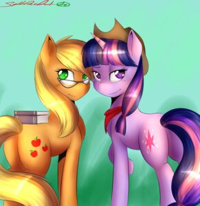 Rating: Safe Score: 0 Tags: absurd_res accessory applejack_(mlp) blonde_hair book clothing cowboy_hat cutie_mark duo e621 earth_pony equid equine eyewear female feral freckles friendship_is_magic fur glasses green_eyes hair hair_accessory hairband hasbro hat headgear headwear hi_res horn horse looking_at_viewer looking_back mammal multicolored_hair my_little_pony mythological_creature mythological_equine mythology night_creep orange_body orange_fur pony purple_body purple_eyes purple_fur purple_hair quadruped raised_leg shaded signature simple_background smile tail twilight_sparkle_(mlp) two_tone_hair unicorn User: bunchy7s