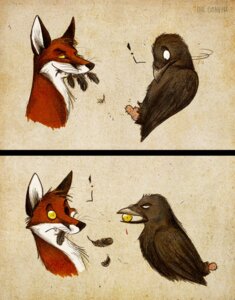 Rating: Questionable Score: 0 Tags: 2010 avian beak bird blood bodily_fluids canid canine corvid corvus_(genus) culpeofox dialogue duo e621 exclamation_point feathers feral fox male mammal oscine passerine payback pictographics raven rictal_bristles smile teeth toony yellow_eyes User: bunchy7s Rating: Questionable Score: 0 Tags: 2010 avian beak bird blood bodily_fluids canid canine corvid corvus_(genus) culpeofox dialogue duo e621 exclamation_point feathers feral fox male mammal oscine passerine payback pictographics raven rictal_bristles smile teeth toony yellow_eyes User: bunchy7s