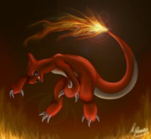 Rating: Safe Score: 0 Tags: ambiguous_gender anthro blue_eyes charmeleon claws e621 fire flaming_tail generation_1_pokemon glare lizard nintendo open_mouth orange_body orange_skin pokemon pokemon_(species) reptile scalie solo tail viprette User: bunchy7s