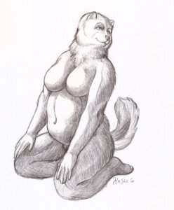 Rating: Safe Score: 0 Tags: anthro belly biped breasts canid canine canis chow_chow domestic_dog e621 featureless_breasts female fluffy kashe kneeling mammal monochrome navel nude overweight overweight_anthro overweight_female sitting sketch slightly_chubby solo spitz stray_the_chow_chow tail User: bunchy7s