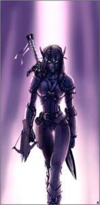 Rating: Questionable Score: 0 Tags: 1girls armed crossbow elf female fighter monochrome night_elf purple_hair purple_skin rule34 solo sword tight_clothes warrior weapon world_of_warcraft User: bunchy7s
