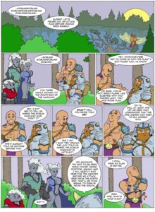 Rating: Safe Score: 0 Tags: armor avian breasts clothed clothing comic drow dwarf e621 elf english_text female forest goblins headgear helmet hi_res horn human humanoid male mammal muscular outside partially_clothed plant slightly_chubby smile text thunt tree water User: bunchy7s
