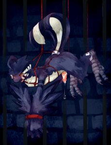 Rating: Explicit Score: 0 Tags: anthro avian bars bdsm bird blue_body blue_feathers blush bodily_fluids bondage bound breath cum dripping e621 erection feathers feet genital_fluids genitals harness hi_res kosian kuroba male nude panting penis prison prison_bars prison_cell red_eyes restraints rope rope_bondage solo submissive submissive_male suspension tail talons toes wrists_together User: bunchy7s