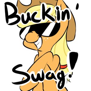 Rating: Safe Score: 0 Tags: 1:1 applejack_(mlp) blonde_hair clothing crossed_legs e621 earth_pony english_text equid equine exclamation_point eyewear female feral freckles friendship_is_magic glasses glistening hair happy hasbro hat headgear headwear horse long_hair low_res mammal my_little_pony orange_body orange_skin pony ponytail raised_leg simple_background smile solo standing teeth text unknown_artist white_background User: bunchy7s