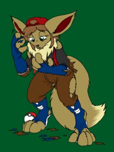 Rating: Safe Score: 0 Tags: 3:4 after_transformation ambiguous_gender anthro brooke_(lunarkeys) brown_hair canid canine catmonkshiro clothing e621 eevee generation_1_pokemon green_background hair looking_down mammal nintendo pokeball pokemon pokemon_(species) pokemorph simple_background solo species_transformation standard_pokeball tail torn_clothing transformation User: bunchy7s