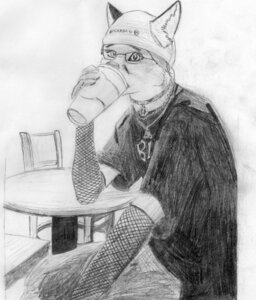 Rating: Safe Score: 0 Tags: 2008 anthro armwear beverage canid canine clothing coffee collar drinking e621 eyewear femboy fishnet_armwear fishnet_clothing food fox glasses graphite_(artwork) greyscale hi_res jewelry male mammal monochrome necklace portrait simple_background sketch solo three-quarter_portrait toony traditional_media_(artwork) wred wred_(character) User: bunchy7s