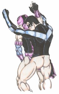 Rating: Explicit Score: 0 Tags: 2007 2boys against_wall anal_penetration anal_sex artist_signature batman_(series) bottomless christian_(artist) clint_barton crossover dc dc_comics dick_grayson gay hawkeye human male male_only marvel marvel_comics multiple_males nightwing rule34 straight_hair yaoi User: bunchy7s