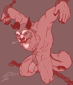 Rating: Explicit Score: 0 Tags: 2014 abs anthro balls bdsm beast_(disney) beauty_and_the_beast body_hair bondage bound canid canine chain digital_media_(artwork) disney e621 foreskin genitals half-erect happy_trail hi_res horn humanoid_genitalia humanoid_penis ishigray male mammal muscular muscular_anthro muscular_male muscular_sub penis pubes red_eyes restraints solo submissive submissive_male tusks User: bunchy7s
