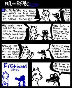 Rating: Questionable Score: 0 Tags: anthro blockage_(layout) bovid caprine comic commentary crocodile crocodilian dialogue duo e621 english_text five_frame_image fun_and_frolic_comix goat horizontal_blockage larathelabrat male mammal reptile scalie self_destructive_comix text User: bunchy7s