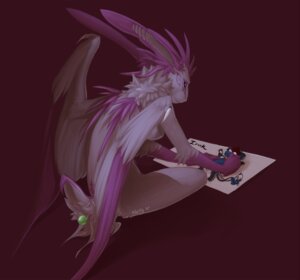 Rating: Safe Score: 0 Tags: accessory anthro artist beads breasts clothing creating_art digital_media_(artwork) domestic_cat drawing_(object) e621 facial_markings feathered_wings feathers felid feline felis female full-length_portrait furgonomics handwear head_markings hybrid irick jewelry lagomorph leporid long_ears mammal markings micro mittens mouse murid murine neltruin paper pink_body pink_feathers plushie portrait purple_body purple_theme rabbit rodent signature simple_background sitting solo tail tail_accessory tail_beads toy tracing_around white_body white_feathers wings User: bunchy7s