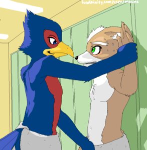 Rating: Explicit Score: 0 Tags: anthro avian bird canine color falco_lombardi fox fox_mccloud fur furry furry_only gay groping indoors interspecies locker locker_room male male_only mammal multiple_males nintendo no_humans pheasant rule34 side_view star_fox yaoi User: bunchy7s Rating: Explicit Score: 0 Tags: anthro avian bird canine color falco_lombardi fox fox_mccloud fur furry furry_only gay groping indoors interspecies locker locker_room male male_only mammal multiple_males nintendo no_humans pheasant rule34 side_view star_fox yaoi User: bunchy7s