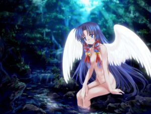 Rating: Questionable Score: 0 Tags: air_(anime) angel angel_wings bell bells blue_hair female hair_ribbon hair_ribbons highres kannabi_no_mikoto long_hair mutsuki_(moonknives) nude ribbon rule34 water wings User: bunchy7s