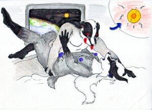Rating: Explicit Score: 0 Tags: 2010 anthro badger blue_nipples blue_penis bodily_fluids breasts cum cum_inside cum_on_self duo e621 erection eyewear genital_fluids genitals glasses gloves_(marking) hair herm herm/male impregnation impregnation_view internal intersex intersex/male leg_markings licking licking_lips licking_own_lips male mammal markings mustelid musteline nextstep nextstep_(character) nipples nude ovum penis saldura_(character) sex socks_(marking) sperm_cell tongue tongue_out white_hair User: bunchy7s