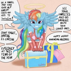Rating: Questionable Score: 0 Tags: 1:1 2012 absurd_res anthro anthrofied blue_body blue_feathers blue_fur breasts cleavage clothed clothing dialogue e621 english_text equid equine feathered_wings feathers female friendship_is_magic fur hair halo hasbro hi_res huge_filesize looking_at_viewer mammal multicolored_hair multicolored_tail my_little_pony mythological_creature mythological_equine mythology pegasus purple_eyes rainbow_dash_(mlp) rainbow_hair rainbow_tail signature solo swissleos tail text wings User: bunchy7s