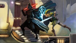 Rating: Safe Score: 0 Tags: 16:9 arms_bent bent_leg bent_legs clothing crossover cybernetics cyborg darth_vader detailed detailed_background duo e621 electricity extended_arm extended_leg fight force_lightning game_sword game_weapon handwear holding_lightsaber holding_melee_weapon holding_object holding_sword holding_weapon human humanoid hylian lightsaber link machine male mammal master_sword melee_weapon nintendo not_furry on_one_leg print_clothing print_handwear raised_foot red_lightsaber shield standing star_wars sword the_legend_of_zelda toony triforce triforce_clothing triforce_handwear triforce_on_hand triforce_print vitorzago weapon wide_stance widescreen User: bunchy7s