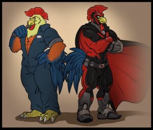 Rating: Safe Score: 0 Tags: abs anthro armor avian avian_caruncle beak biceps bird black_border boots border cape chicken clothing comb_(anatomy) costume dewlap_(anatomy) duo e621 footwear galliform head_crest headgear helmet holding_object holding_tool jumpsuit male muscular neodokuro phasianid shoes superhero tools wattle wrench User: bunchy7s Rating: Safe Score: 0 Tags: abs anthro armor avian avian_caruncle beak biceps bird black_border boots border cape chicken clothing comb_(anatomy) costume dewlap_(anatomy) duo e621 footwear galliform head_crest headgear helmet holding_object holding_tool jumpsuit male muscular neodokuro phasianid shoes superhero tools wattle wrench User: bunchy7s