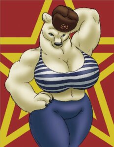 Rating: Safe Score: 0 Tags: anthro bear biceps big_breasts biped black_nose blue_eyes breasts claws clothed clothing communism digital_media_(artwork) e621 female gideon hat headgear headwear huge_breasts looking_at_viewer mammal muscular muscular_anthro muscular_female navel polar_bear politics pose russian smile solo soviet_union standing star stripes ursine wide_hips User: bunchy7s Rating: Safe Score: 0 Tags: anthro bear biceps big_breasts biped black_nose blue_eyes breasts claws clothed clothing communism digital_media_(artwork) e621 female gideon hat headgear headwear huge_breasts looking_at_viewer mammal muscular muscular_anthro muscular_female navel polar_bear politics pose russian smile solo soviet_union standing star stripes ursine wide_hips User: bunchy7s