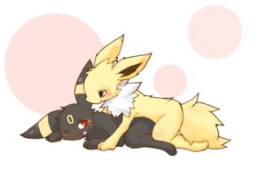 Rating: Questionable Score: 0 Tags: ambiguous_gender black_body black_fur blush duo e621 eeveelution feral fur generation_1_pokemon generation_2_pokemon jolteon nintendo nogu pokemon pokemon_(species) red_eyes romantic romantic_couple simple_background tail umbreon white_background yellow_body yellow_fur young young_feral User: bunchy7s