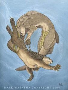 Rating: Safe Score: 0 Tags: 2004 4_toes 5_fingers anthro armlet barefoot bottomwear braided_hair brown_body brown_fur brown_hair claws clothed clothing dark_natasha duo e621 feet fingers fur hair loincloth low_res male mammal mustelid navel otter side_view signature smile swimming tail tan_body tan_fur tan_hair toes topless underwater water User: bunchy7s