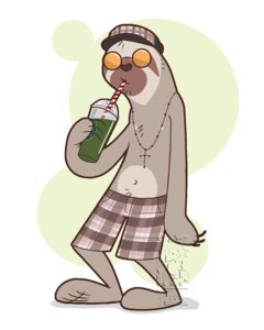 Rating: Safe Score: 0 Tags: 2013 4:5 anthro barefoot biped clothed clothing distracting_watermark e621 eclipticafusion feet hat headgear headwear male mammal pedro_(eclipsewolf) pilosan sloth solo three-toed_sloth topless watermark xenarthran User: bunchy7s