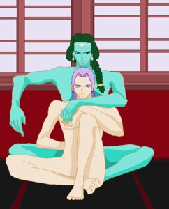 Rating: Questionable Score: 0 Tags: 2boys alien artist_request blue_eyes blue_skin dragon_ball dragon_ball_z feet gay green_hair interspecies long_hair male male_only no_nipples nude purple_hair rule34 sitting source_request trunks_briefs yaoi zarbon User: bunchy7s
