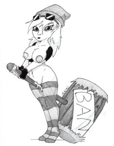 Rating: Explicit Score: 0 Tags: beanie female female_only hammer human ikami looking_aside monochrome mostly_nude paheal rule34 side_view solo standing tagme titanium User: bunchy7s