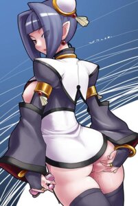 Rating: Explicit Score: 0 Tags: ass ass_grab bracelet double_bun earrings female hair_over_one_eye jewelry looking_back nipples pointy_ears rule34 thighhighs thighs User: bunchy7s