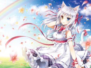 Rating: Safe Score: 0 Tags: 4:3 accessory adjusting_hair animal_humanoid bare_shoulders blush cat_humanoid clothing cloud dress e621 felid felid_humanoid feline feline_humanoid female flower furgonomics hair heterochromia humanoid mammal mammal_humanoid mauve_(artist) outside petals plant rainbow rainbow_arch ribbons sky smile solo tail tail_accessory tail_ribbon white_hair wind User: bunchy7s