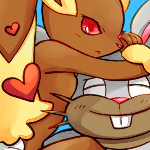 Rating: Safe Score: 0 Tags: 1:1 ambiguous_gender annoyed anthro blush buckteeth diggersby duo e621 generation_4_pokemon generation_6_pokemon happy head_grab heart_symbol icon lagomorph lopunny low_res mammal nintendo picachuno25 pokemon pokemon_(species) red_eyes simple_background teeth User: bunchy7s
