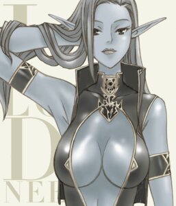 Rating: Explicit Score: 0 Tags: 1girls armband background_text black_eyes blue_skin breasts cleavage_cutout dark_elf dark_skin elf elf_ears elf_female elf_girl fae female fey hair_flip large_breasts lineage lineage_2 long_hair oso_(artist) pointed_ears pointy_ears rule34 silver_hair solo text User: bunchy7s