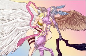 Rating: Explicit Score: 0 Tags: 2014 angel angel_humanoid angewomon bandai_namco blush bodily_fluids breasts butt clothed clothing dickhammersmith digimon digimon_(species) drooling duo e621 eyelashes feathered_wings feathers female female/female fingering footwear genital_fluids gloves hair handwear happy headgear human humanoid licking long_hair mammal mask nipples not_furry open_mouth partially_clothed penetration saliva smile sweat teeth tongue tongue_out vaginal vaginal_fluids vaginal_penetration winged_humanoid wings zephyrmon User: bunchy7s