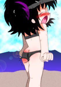 Rating: Questionable Score: 0 Tags: 2011 arthropod beach bee bee_sting bigbootyinc butt clothing cloud detailed_background e621 female human hymenopteran insect mammal outside reddened_butt sand seaside sky solo sting swimwear water User: bunchy7s