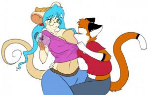 Rating: Questionable Score: 0 Tags: anthro areola arthropod assisted_exposure big_breasts blue_hair breast_play breast_suck breasts butterfly clothed clothing clothing_pull container danny_(bluewulv) domestic_cat duo e621 eyewear felid feline felis female freckles fur glasses green_eyes grope hair house_mouse huge_breasts imminent_sex insect interspecies jar jasmine_(skidd) lepidopteran licking male male/female mammal midriff mouse murid murine nipples one_breast_out predator/prey rodent shirt shirt_pull skidd sucking tail thick_thighs tongue tongue_out topwear topwear_pull white_body white_fur User: bunchy7s