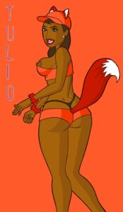 Rating: Explicit Score: 0 Tags: animal_ears brown_eyes brown_hair dark-skinned_female dark_skin drawn_together female fox_ears fox_tail foxxy_love rule34 solo tail thong tulio uncensored User: bunchy7s