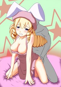 Rating: Explicit Score: 0 Tags: animal_ear ass ass_grab blonde_hair blue_eyes blush breasts bunny_ear cleavage clenched_teeth dewprism drill_hair fancy_mel female from_behind rule34 sex threads_of_fate User: bunchy7s