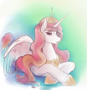Rating: Safe Score: 0 Tags: 2012 antiander crown digital_media_(artwork) e621 equid equine feathered_wings feathers female feral friendship_is_magic fur hair hasbro headgear hi_res horn looking_at_viewer lying mammal my_little_pony mythological_creature mythological_equine mythology nude on_front pink_hair princess princess_celestia_(mlp) royalty solo white_body white_feathers white_fur winged_unicorn wings User: bunchy7s