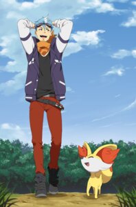 Rating: Safe Score: 0 Tags: ambiguous_gender canid canine cloud danzilla detailed_background duo e621 fennekin feral generation_6_pokemon hi_res human male mammal nintendo outside pokemon pokemon_(species) size_difference sky trainer User: bunchy7s