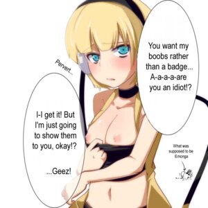 Rating: Explicit Score: 0 Tags: 1girls blonde_hair blue_eyes blush breasts elesa_(pokemon) elesa_(pokemon_bw) english_text female gym_leader headphones human human_only midriff navel nintendo nipples omomuroni pantyhose pokemon pokemon_bw ruku_(alicecreation) rule34 short_hair text translated User: bunchy7s