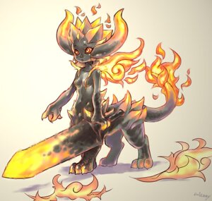 Rating: Safe Score: 0 Tags: 3_toes 4_fingers barefoot berial black_body black_skin breasts capcom claws crossgender demon devil_may_cry devil_may_cry_4 e621 elemental_creature featureless_breasts feet female fingers fire fire_creature flaming_tail heat_sword holding_melee_weapon holding_object holding_sword holding_weapon horn humanoid_taur melee_weapon nude raised_tail red_sclera signature simple_background small_breasts solo sword tail taur text toes wakky weapon white_background yellow_eyes User: bunchy7s