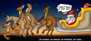 Rating: Explicit Score: 0 Tags: 2001 anal anal_penetration anus christmas clothed clothing darksilver dasher deer e621 facepalm female feral feral_on_feral genitals group group_sex holidays hooves licking looking_pleasured lucky_pierre male male/male male_penetrated male_penetrating male_penetrating_male mammal new_world_deer nude oral penetrating_while_rimmed penetration penis prancer reindeer rimming rimming_while_penetrated rudolph_the_red-nosed_reindeer santa_claus sex sleigh tongue tongue_out toony train_position User: bunchy7s