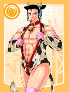 Rating: Questionable Score: 0 Tags: 3:4 5_fingers abs animal_print armwear bell bell_collar black_eyes black_hair bulge clothed clothing collar costume cow_costume cow_print cowbell creepy detached_sleeves e621 electronics eyebrows fake_cow_ears fake_cow_horns fake_ears fake_horns fake_tail fingers front_view gender_symbol gloves grandfathered_content hair handwear headgear headphones headset horn human human_only kuso_miso_technique looking_at_viewer male male_symbol mammal meme microphone muscular muscular_male nipples not_furry portrait pubes short_hair smile solo standing symbol three-quarter_portrait undressing yaranaika yuuto_(katakana) User: bunchy7s