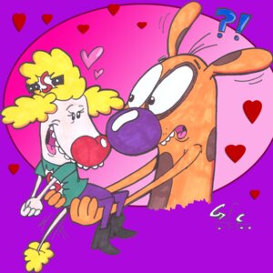 Rating: Safe Score: 0 Tags: canid canine caninius_dog canis catdog_(series) domestic_dog duo e621 eye_contact female heart_symbol looking_at_another male male/female mammal nickelodeon poodle shriek_dubois spongefox tail User: bunchy7s